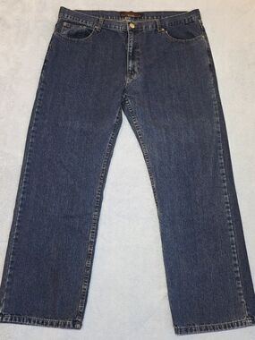42x30 Men's Relaxed Fit Jeans, Dark Wash, Player 101
